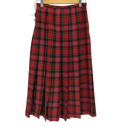 ローブドシャンブルコムデギャルソン robe de chambre COMME des GARCONS 02AW タータンチェック プリーツスカート レディース JPN:M