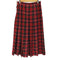 ローブドシャンブルコムデギャルソン robe de chambre COMME des GARCONS 02AW タータンチェック プリーツスカート レディース JPN:M