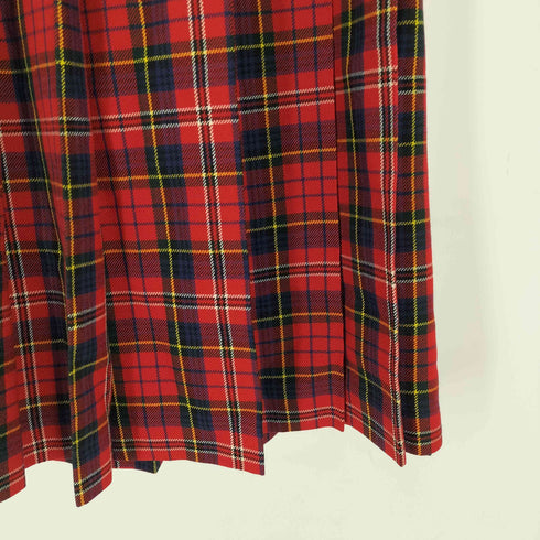 ローブドシャンブルコムデギャルソン robe de chambre COMME des GARCONS 02AW タータンチェック プリーツスカート レディース JPN:M