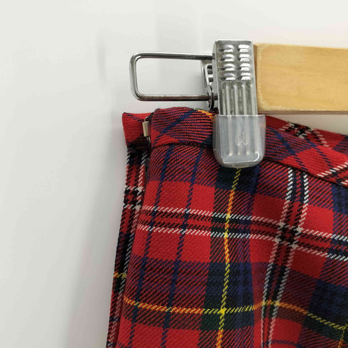 ローブドシャンブルコムデギャルソン robe de chambre COMME des GARCONS 02AW タータンチェック プリーツスカート レディース JPN:M
