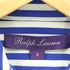 ラルフローレンパープルレーベル RALPH LAUREN PURPLE LABEL ルーマニア製 シルク100 ストライプ柄 シャツ ワンピース レディース US:0-2