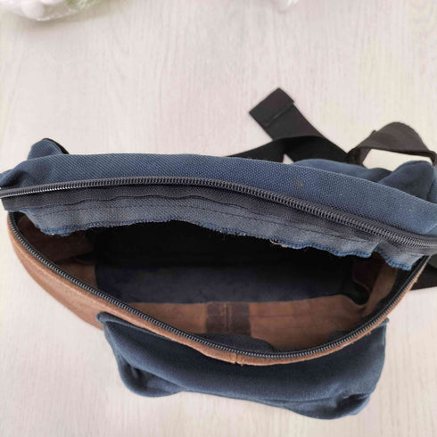 イーストパック EASTPAK USA製 OLD オールド レザー切替 ボディバッグ ウエストポーチ メンズ