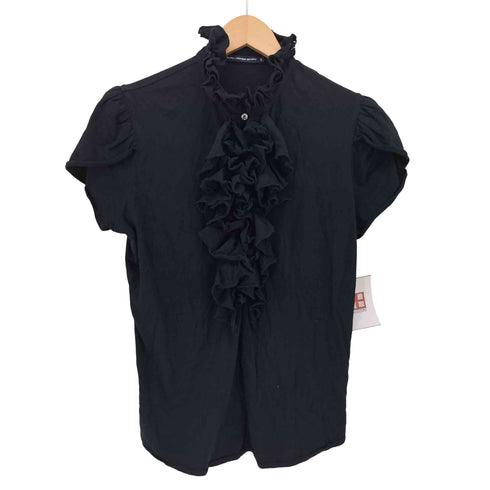 ラルフローレンスポーツ RALPH LAUREN SPORT フリルデザイン パフスリーブ コットン ブラウス レディース import:L