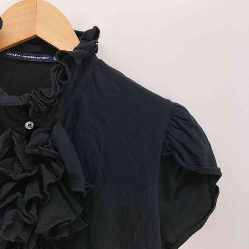 ラルフローレンスポーツ RALPH LAUREN SPORT フリルデザイン パフスリーブ コットン ブラウス レディース import:L