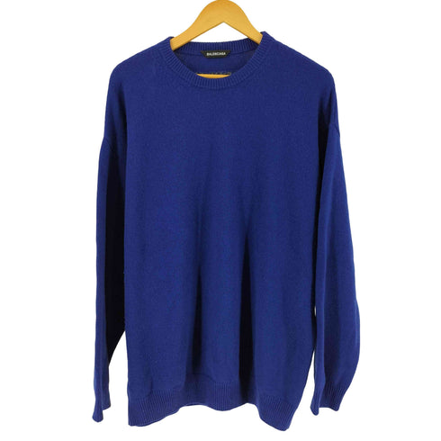 バレンシアガ BALENCIAGA バックロゴ カシミヤ100 ニット セーター メンズ M
