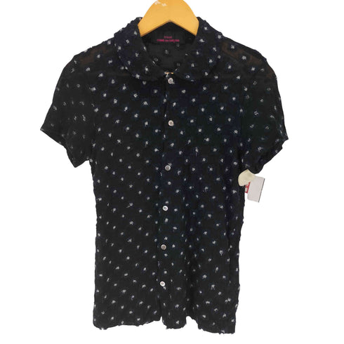 トリココムデギャルソン tricot COMME des GARCONS 14SS 花柄刺繍 S/S シアー シャツ レディース JPN:S