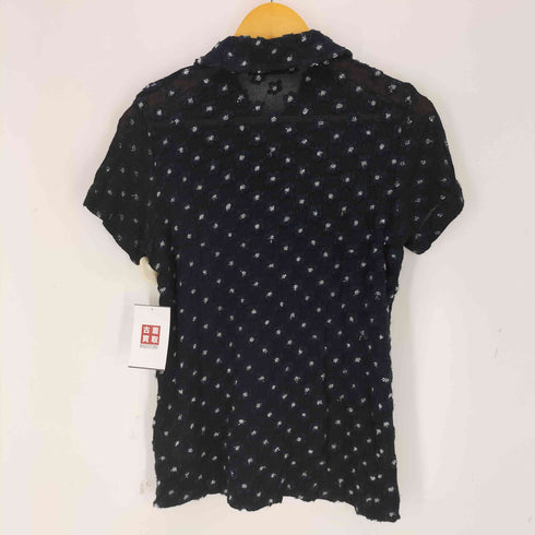 トリココムデギャルソン tricot COMME des GARCONS 14SS 花柄刺繍 S/S シアー シャツ レディース JPN:S