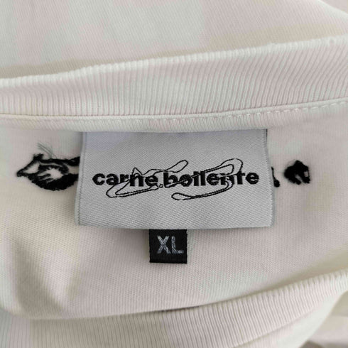 カルネボレンテ Carne Bollente コットン100 半袖 刺しゅう Tシャツ メンズ XL