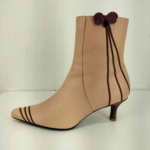 シンシアローリー Cynthia Rowley リボンモチーフ ショートヒールブーツ レディース 23 1/2