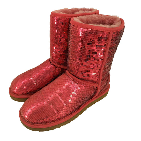 アグ UGG CLASSIC SHORT SPARKLES スパンコール クラシック ショート スパークルズ ムートンブーツ レディース JPN:24
