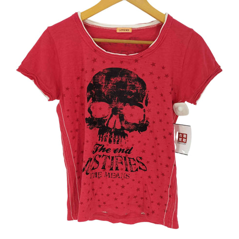 Y2K スター スカル Tシャツ メンズ JPN:L