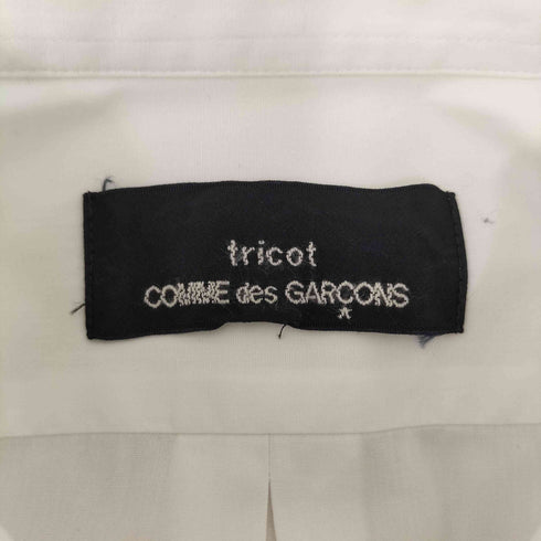トリココムデギャルソン tricot COMME des GARCONS レース装飾 デザインボタン L/S シャツ レディース JPN:M