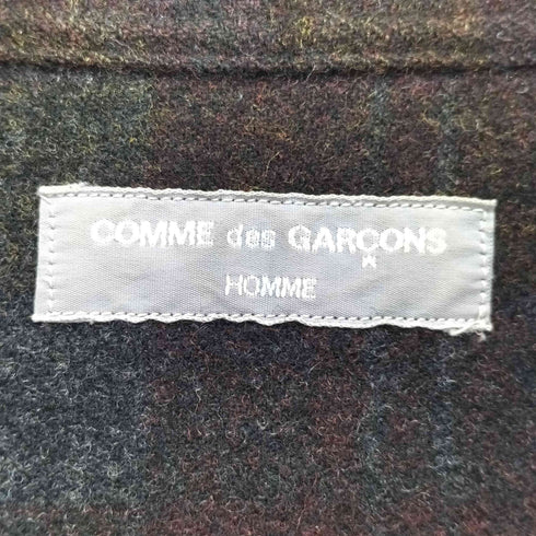 コムデギャルソンオム COMME des GARCONS HOMME 01AW 田中オム チェック柄 ウールナイロン 長袖シャツ メンズ