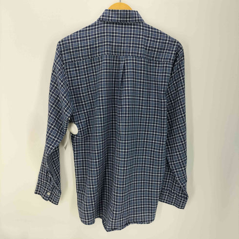 ステューシー Stussy 90S OLD USA製 銀タグ ショーンフォント ロゴ 刺繍 L/S チェック フランネル シャツ メンズ import:M