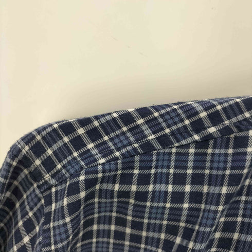 ステューシー Stussy 90S OLD USA製 銀タグ ショーンフォント ロゴ 刺繍 L/S チェック フランネル シャツ メンズ import:M