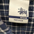 ステューシー Stussy 90S OLD USA製 銀タグ ショーンフォント ロゴ 刺繍 L/S チェック フランネル シャツ メンズ import:M