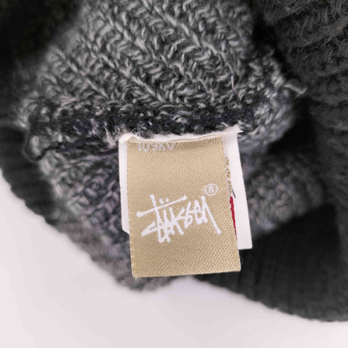 ステューシー Stussy 金タグ BURLY THREADS アクリル ニット帽 メンズ