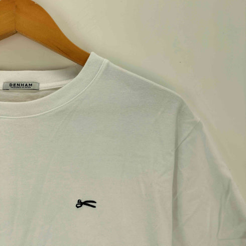 デンハム DENHAM ロゴ 刺繍 ワンポイント 半袖 Tシャツ メンズ L