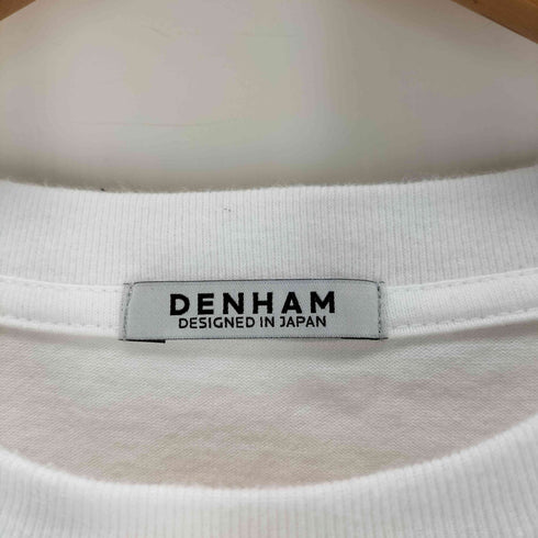 デンハム DENHAM ロゴ 刺繍 ワンポイント 半袖 Tシャツ メンズ L