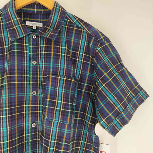 エンジニアードガーメンツ Engineered Garments ラメ チェック 半袖 シャツ メンズ JPN:S