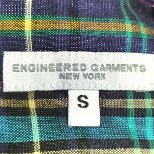 エンジニアードガーメンツ Engineered Garments ラメ チェック 半袖 シャツ メンズ JPN:S