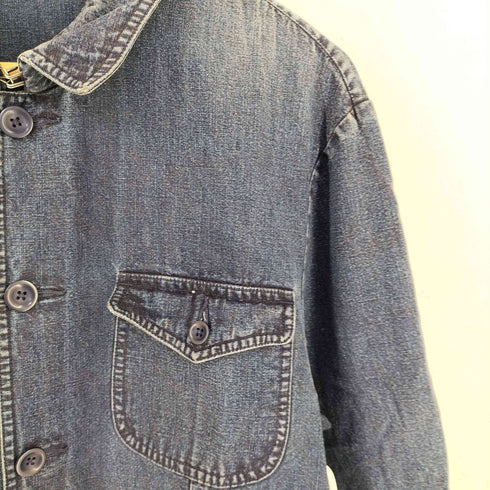 ポロバイラルフローレン Polo by RALPH LAUREN 90S コットン マルチポケット レギュラーカラー デニム 長袖 シャツ メンズ M