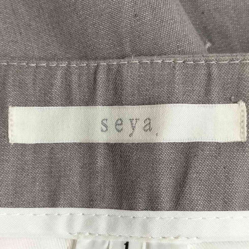 セヤ seya ベルトレス コットンスラックス メンズ JPN:1