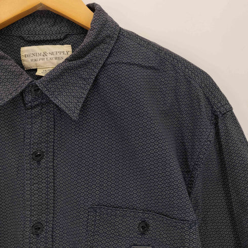 デニムアンドサプライラルフローレン DENIM&SUPPLY RALPH LAUREN 総柄 S/S 半袖シャツ メンズ import:XXL