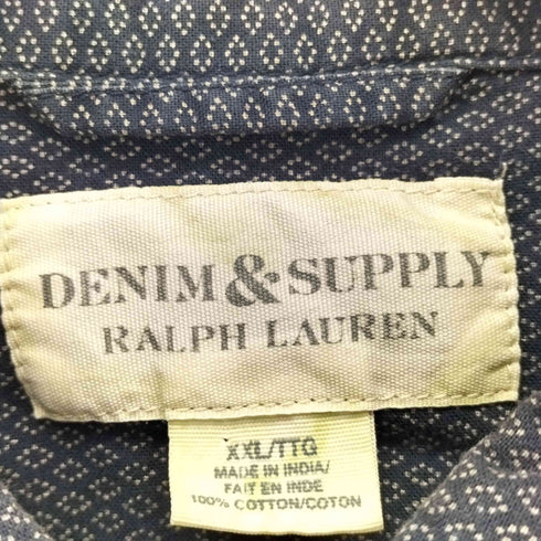 デニムアンドサプライラルフローレン DENIM&SUPPLY RALPH LAUREN 総柄 S/S 半袖シャツ メンズ import:XXL