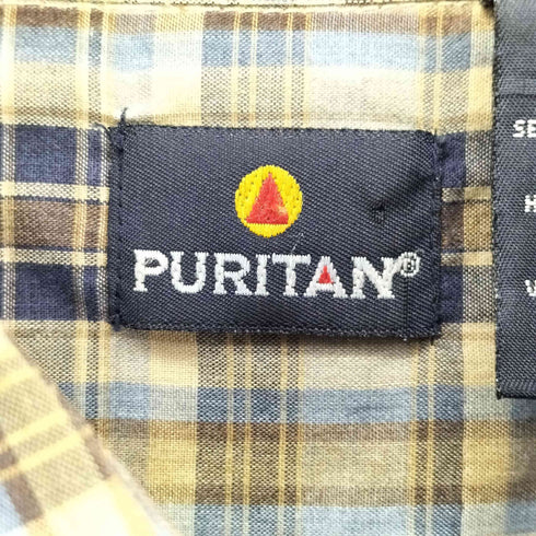 ピューリタン PURITAN 00s チェック柄 半袖シャツ メンズ import:L