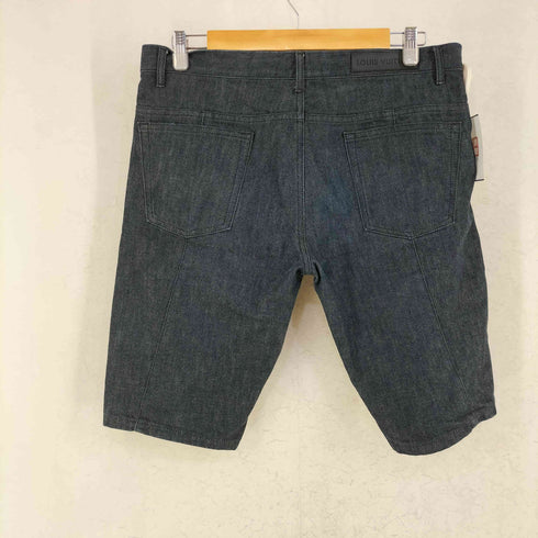 ルイヴィトン LOUIS VUITTON ロゴパッチ コットン デニム ハーフ パンツ メンズ 42