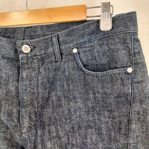 ルイヴィトン LOUIS VUITTON ロゴパッチ コットン デニム ハーフ パンツ メンズ 42