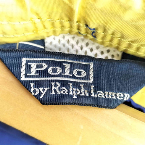 ポロバイラルフローレン Polo by RALPH LAUREN 80s 三角タグ ポニー刺繍 ナイロン カーゴショートパンツ メンズ L