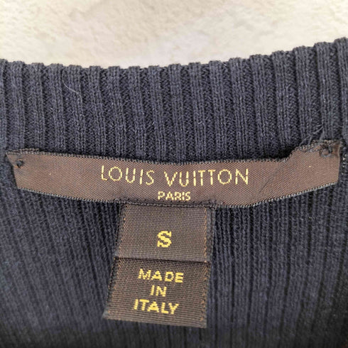 ルイヴィトン LOUIS VUITTON コットン シルク リブニット タンクトップ レディース S