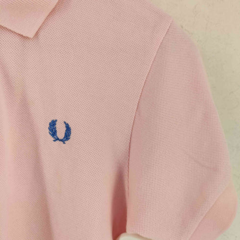 フレッドペリー FRED PERRY SPORTSWEAR ローレルリース ロゴ刺しゅう 鹿の子 半袖 ポロシャツ レディース S