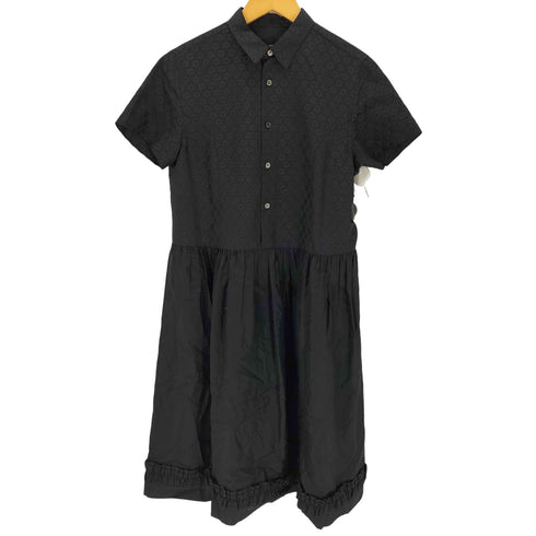 トリココムデギャルソン tricot COMME des GARCONS 17SS 花柄 切替 ギャザー フリル S/S ワンピース レディース JPN:M