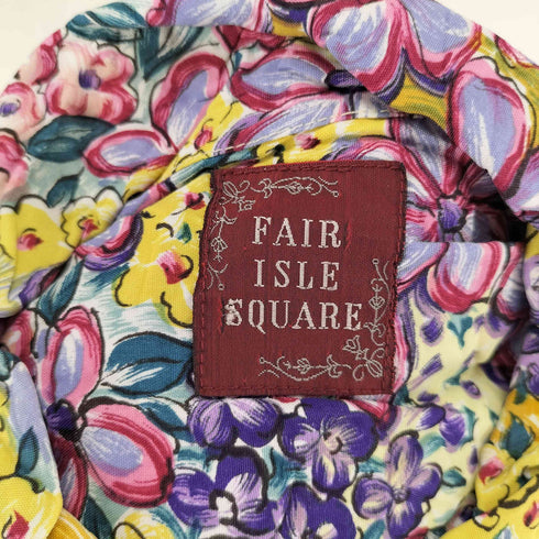 Fair Isle Square ループカラー 総柄 アロハシャツ メンズ