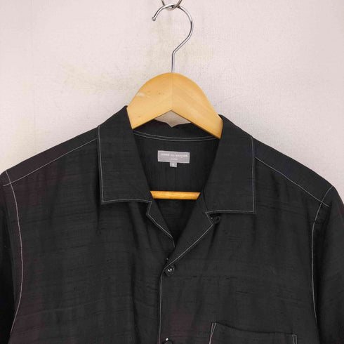 コムデギャルソンオム COMME des GARCONS HOMME 03SS 田中オム daytime evening デイタイムイブニング 製品染め シルク オープンカラー半袖シャツ メンズ JPN:S