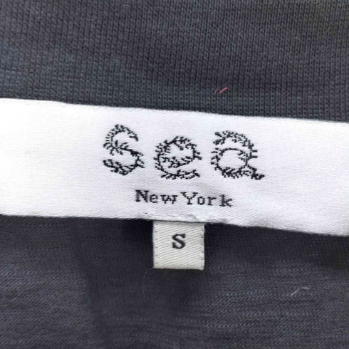 シーニューヨーク sea new york ADONIS EMBROIDERY TEE ロゴ刺繍 半袖Tシャツ レディース S