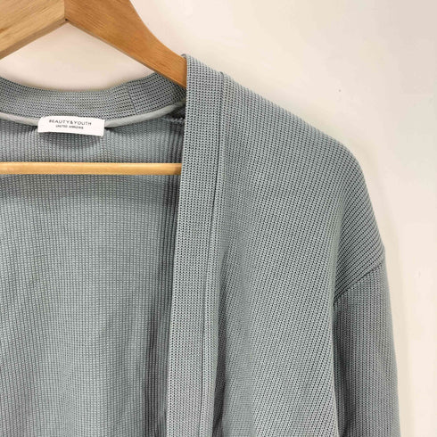 ビューティーアンドユースユナイテッドアローズ BEAUTY & YOUTH UNITED ARROWS シルケット アゼ ノーボタン カーディガン メンズ L