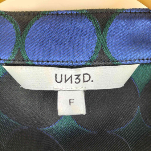 アンスリード UN3D. JACQUARD SHIRTS BLOUSON ジャカード シャツ ブルゾン レディース FREE