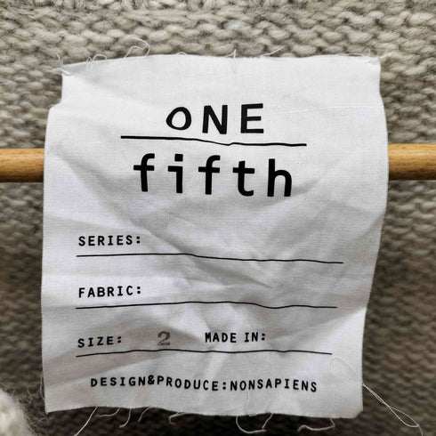 ワンフィフス ONE fifth COLLEGE KNIT DUKE ウールニットセーター レディース 2