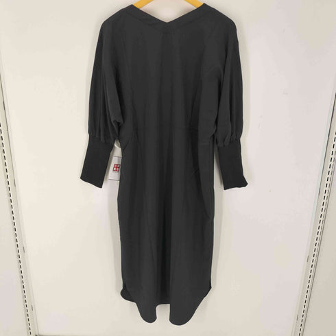オズモーシス OSMOSIS Vネックギャザースリーブワンピース レディース ONE SIZE