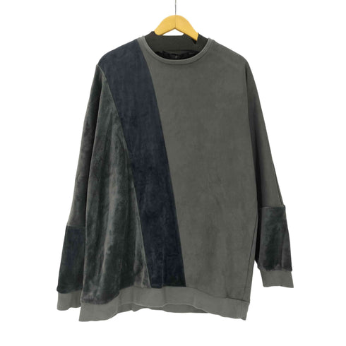 ノーアイディー NO ID. 21AW エコファー 切替 ドルマンスリーブ C/N プルオーバー メンズ ONE SIZE