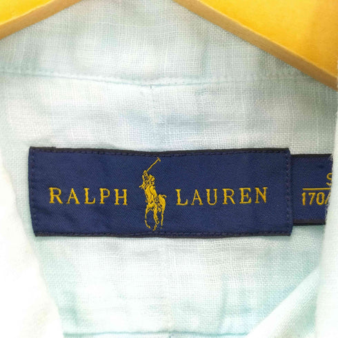 ラルフローレン RALPH LAUREN ポニー刺繍 グラデーション リネン長袖シャツ メンズ import:S
