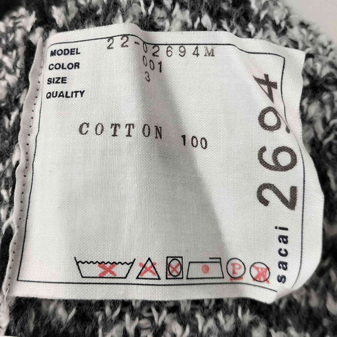 サカイ Sacai 22SS Bandana Knit Blouson バンダナ ニット ブルゾン メンズ JPN:3