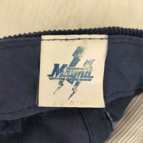 MAGNA マグナ フロントロゴ刺繍 コーデュロイキャップ メンズ