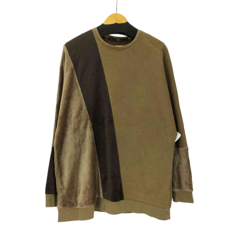 ノーアイディー NO ID. 21AW エコファー 切替 ドルマンスリーブ C/N プルオーバー メンズ ONE SIZE