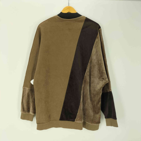 ノーアイディー NO ID. 21AW エコファー 切替 ドルマンスリーブ C/N プルオーバー メンズ ONE SIZE
