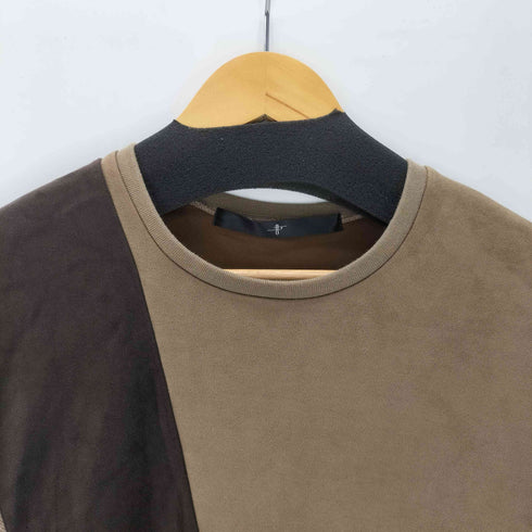 ノーアイディー NO ID. 21AW エコファー 切替 ドルマンスリーブ C/N プルオーバー メンズ ONE SIZE